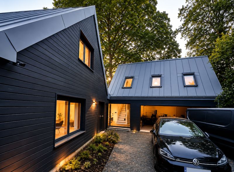 Completed hybrid ultra low energy home in Greater London