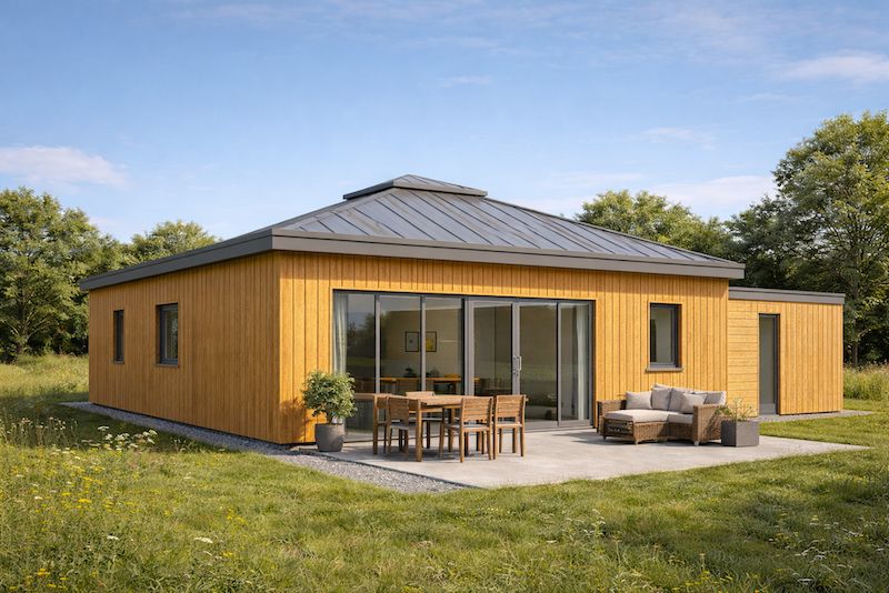 Ultra low energy bungalow in Hertfordshire